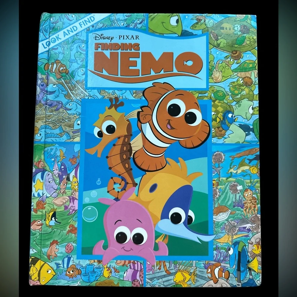 Disney Pixar Finding Nemo 2003 Look & Find Book + Pearl Figure